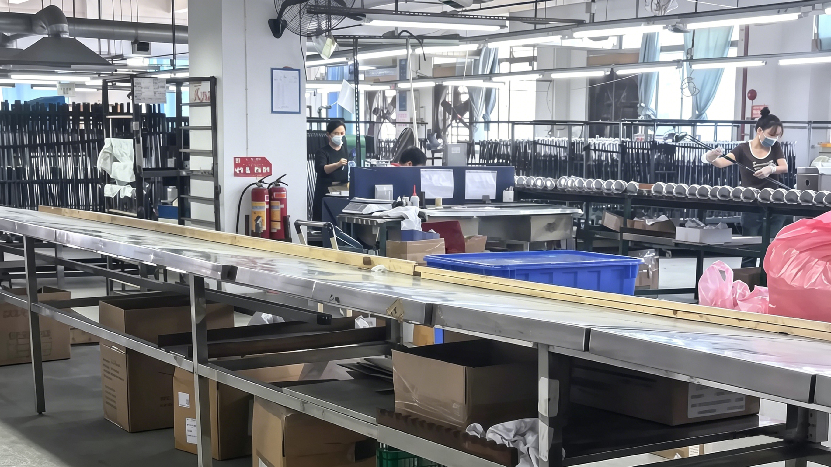 Dongguan golf club factory assembly line