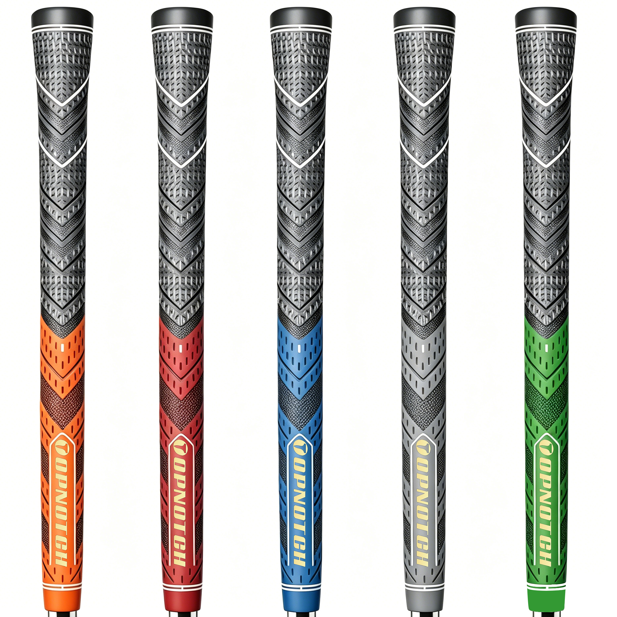 TOPNOTCH Premium Rubber Golf Grip 60R Gray Orange Standard Size