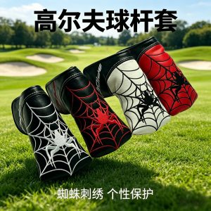 TOPNOTCH Magnetic Putter Headcover Spider Web Embroidery