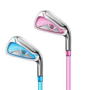 TOPNOTCH Ladies #7 Iron Golf Club Lightweight 36in Forged Head Pink Blue